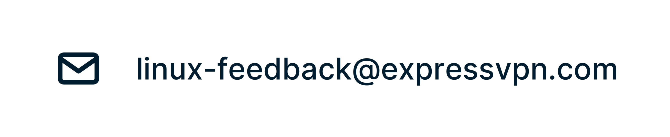 Enviar feedback sobre a ExpressVPN beta para Linux.