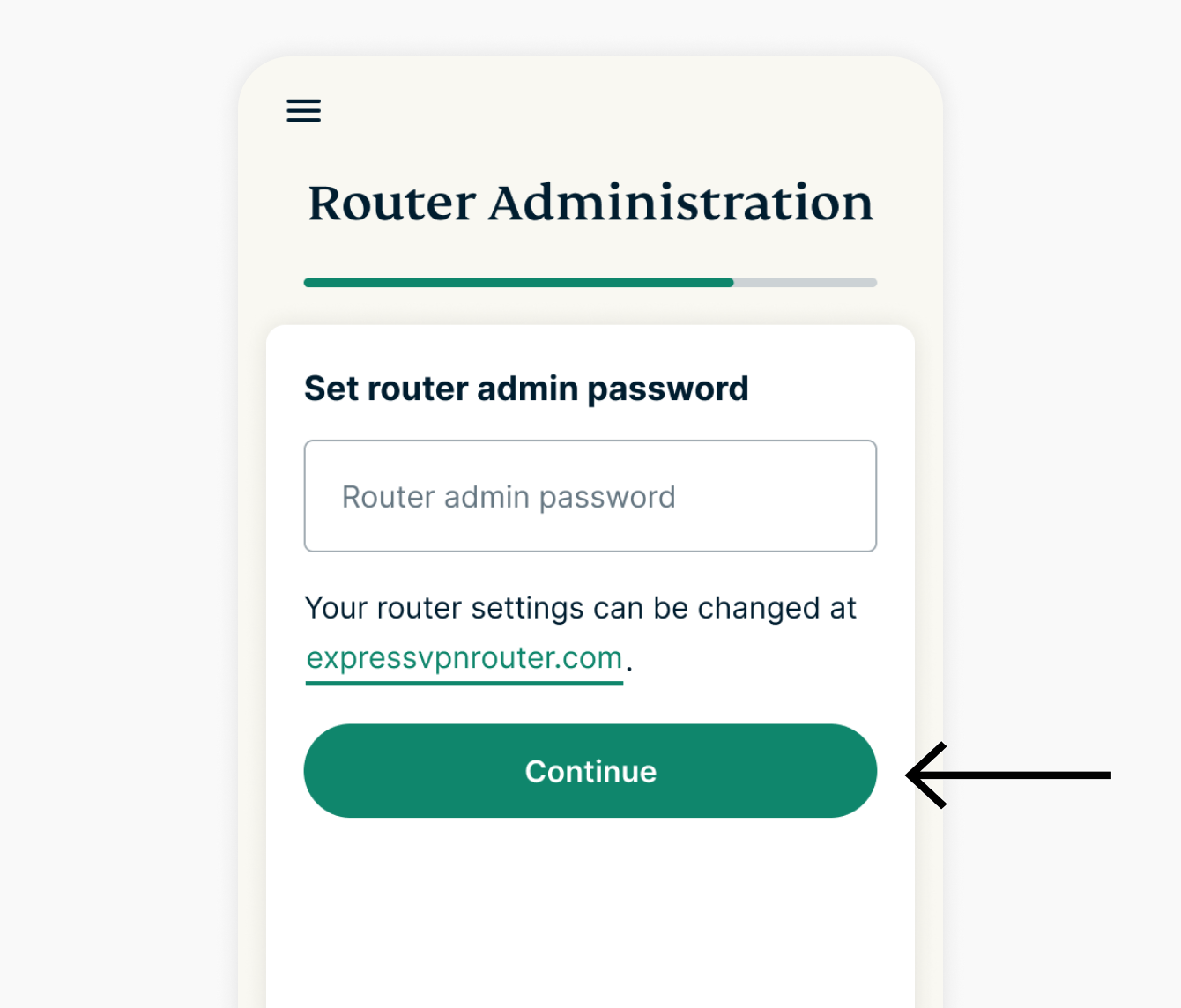 expressvpn router set admin password