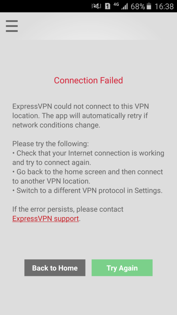 nvms7000 connection failed on android