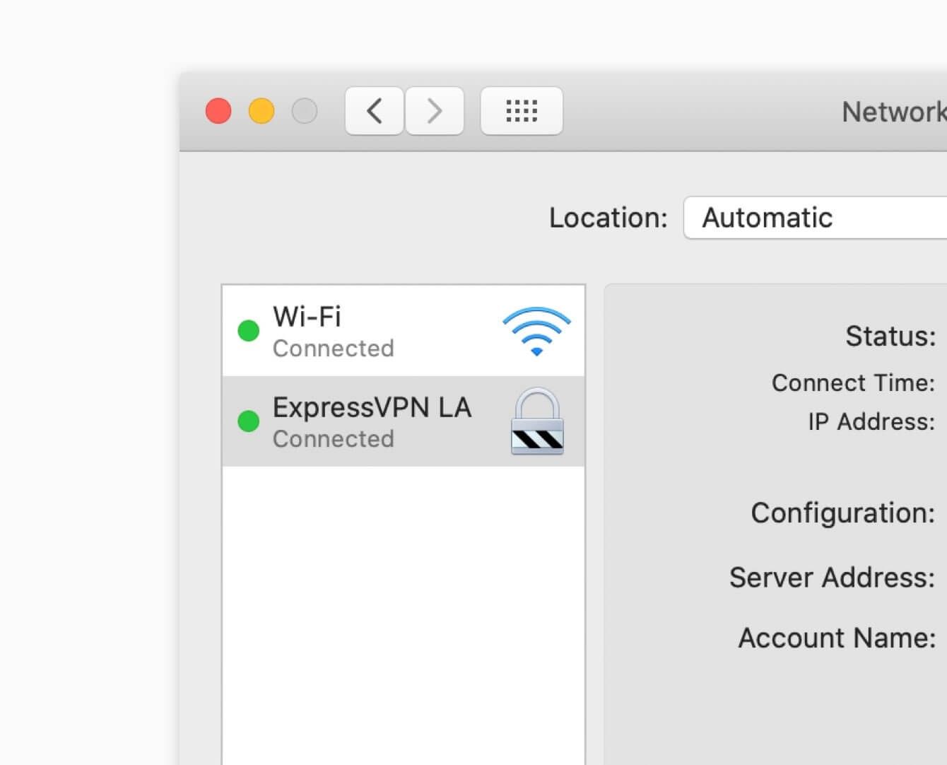 express vpn settings for mac