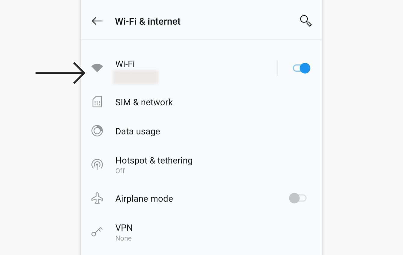 Tap your current active Wi-Fi network.