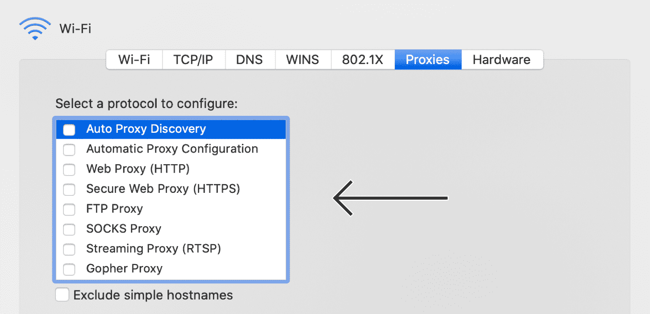 mac configure proxy for app