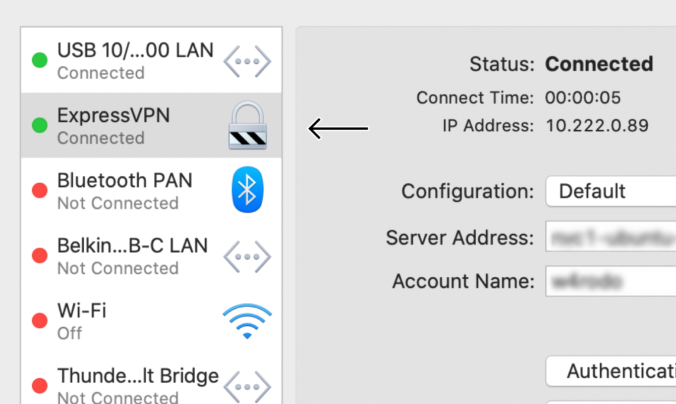 configure vpn for mac