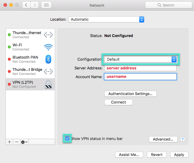 app needed to vpn on a mac