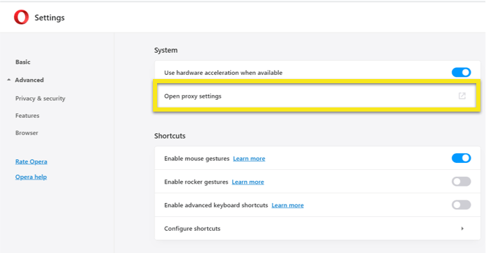 How to Disable Proxy for Opera | ExpressVPN