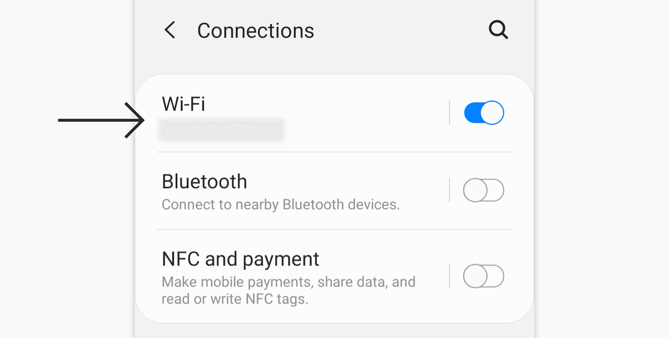 Tap your current active Wi-Fi network.
