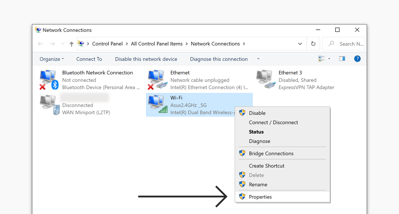 local area connection disconnected