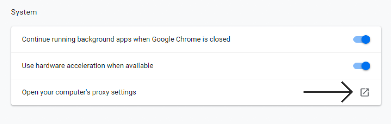 internet not working in chrome