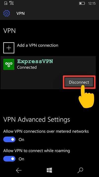 disconnect how 7 windows internet to ExpressVPN  Mobile How  a VPN Windows on Up Set 10