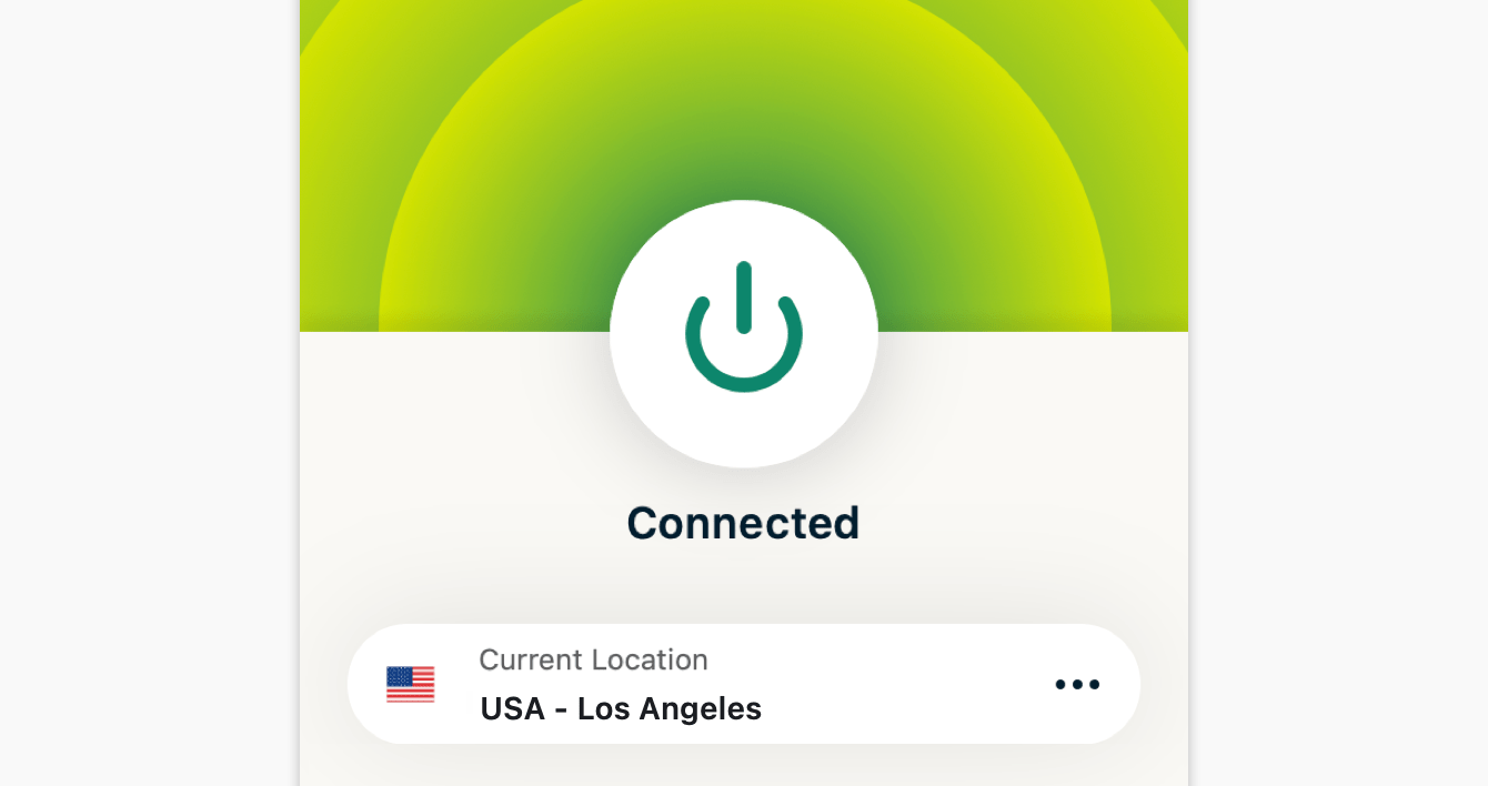 You are connected to ExpressVPN.