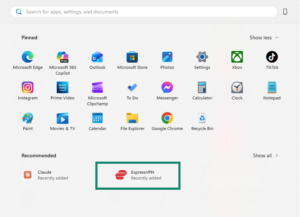 Windows 11 Start menu