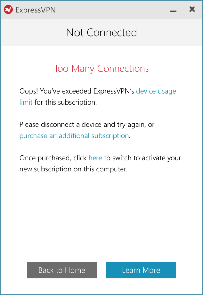 mayores error de conexion vpn