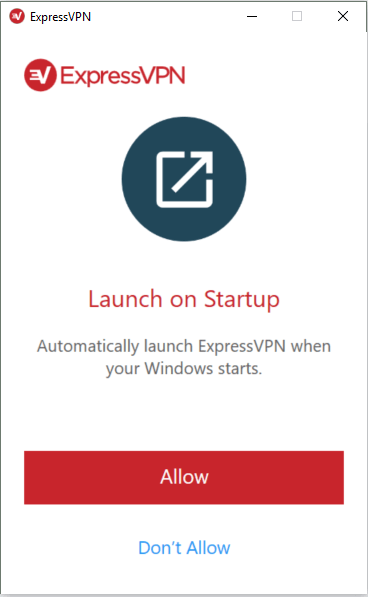 expressvpn windows launch on startup