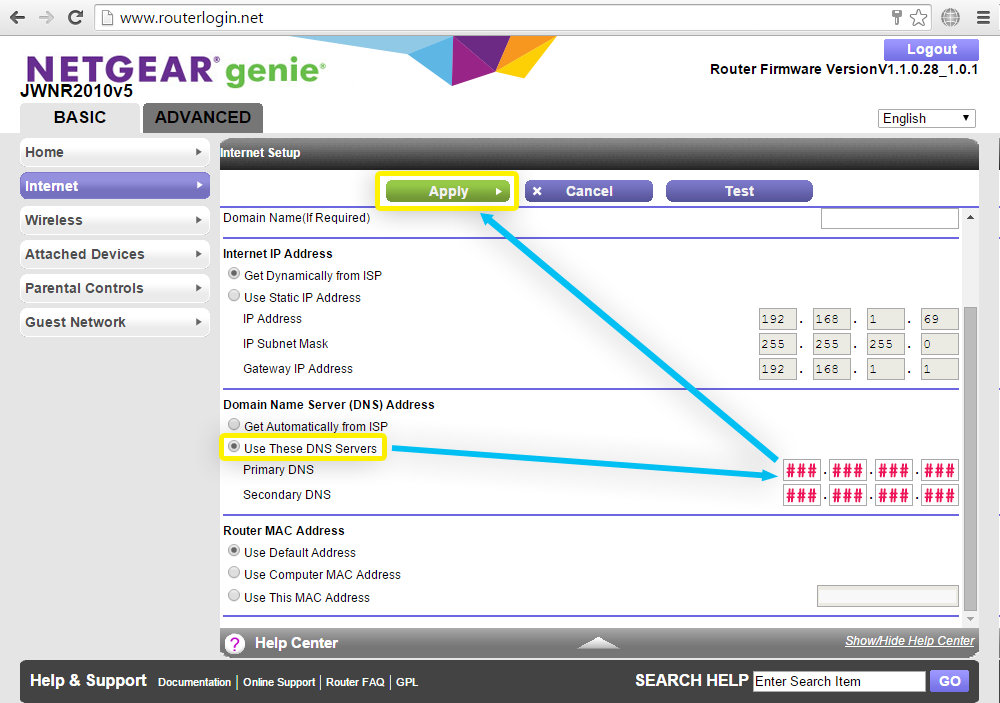 netgear genie change admin name