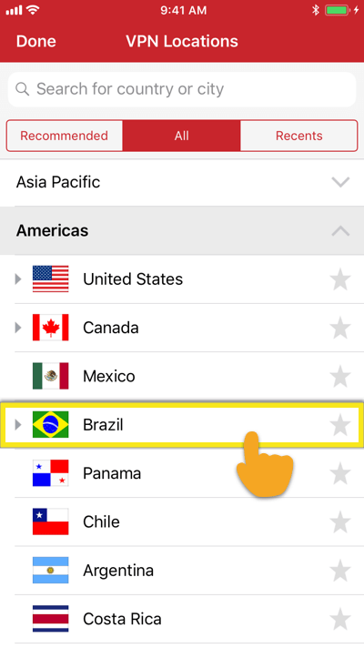 expressvpn ios all locations brazil