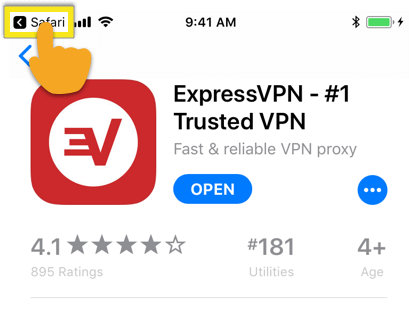 expressvpn ios go back