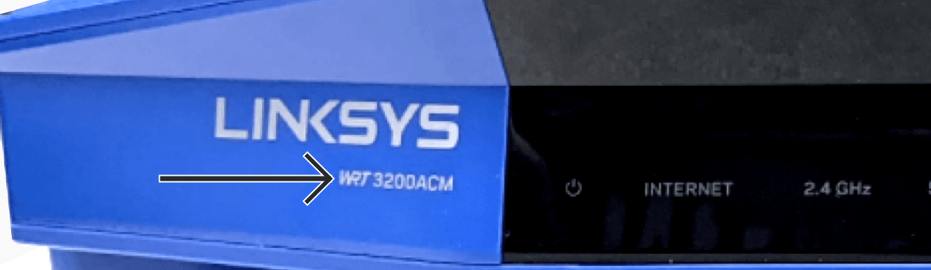 The front of Linksys WRT3200ACM.