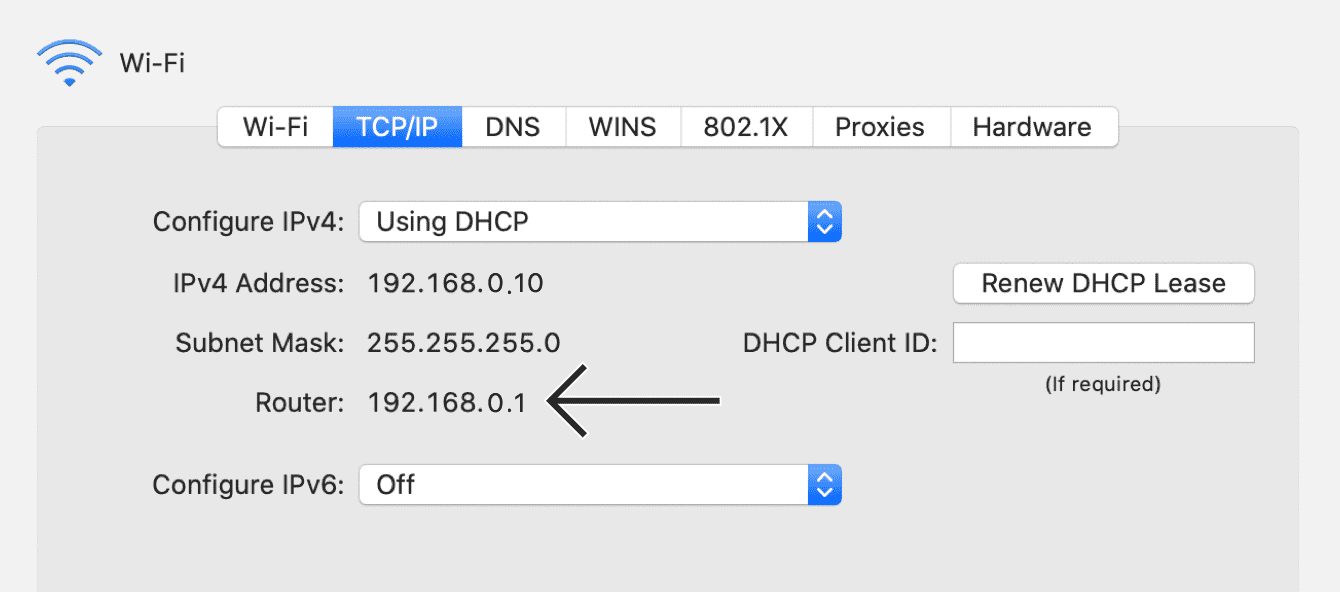 how to find gateway ip on mac