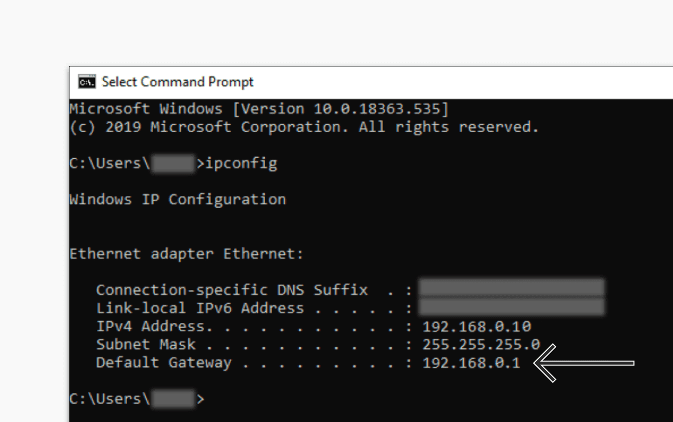 how to find the mac address for the internet gateway