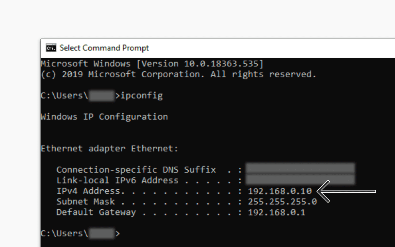 default router ip address