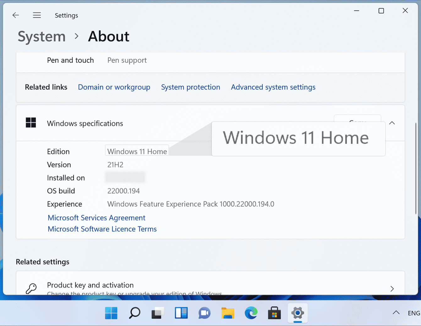 Under “Windows specifications,” next to “Edition,” you will see “Windows 11.”