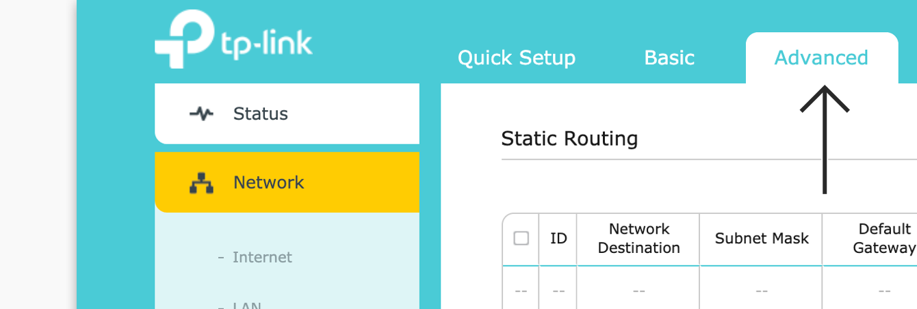 set vpn for specific mac address in router