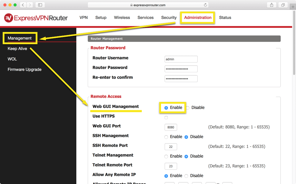 private internet access port forwarding servers