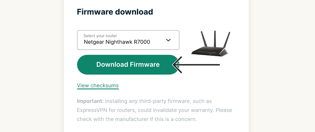 Click "Download firmware."
