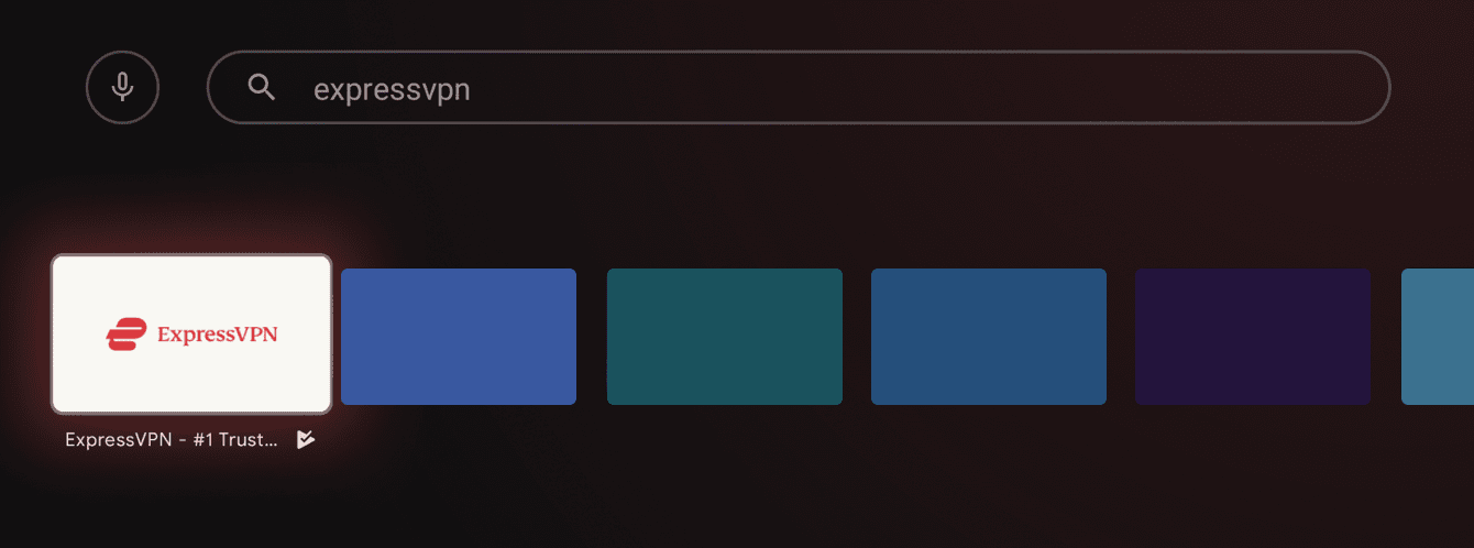 Søk etter "ExpressVPN."