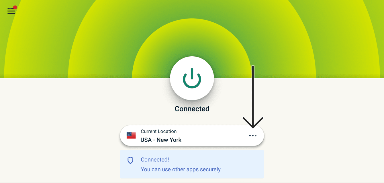 Select the Location Picker.