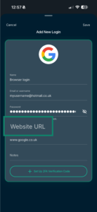 New login in ExpressKeys iOS app.