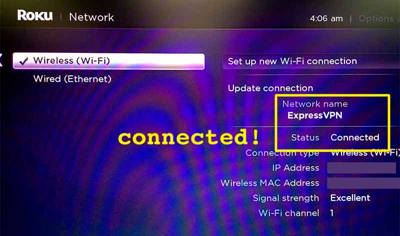 roku 3 conectar wifi spec