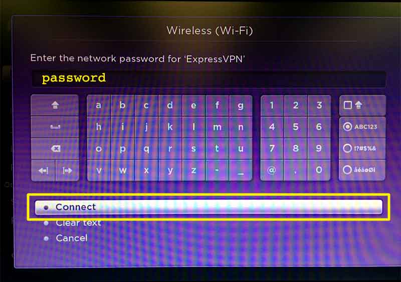 network password for mirror for fire tv